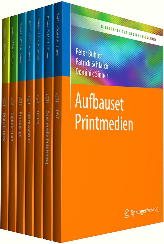 Buchcover: Bibliothek der Mediengestaltung - Aufbauset Printmedien
