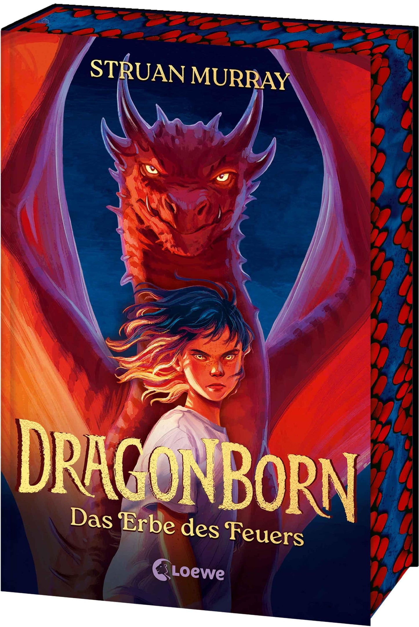 Dragonborn (Band 1) - Das Erbe des Feuers: Actionreiches Drachen-Fantasy-Highlight ab 12 Jahren - Mit edlem Farbschnitt in der 1. Auflage