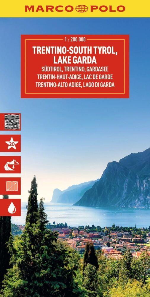 MARCO POLO Reisekarte Italien 03 Südtirol, Trentino, Gardasee 1:200.000