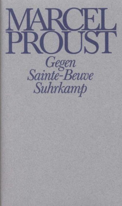 Gegen Sainte-Beuve