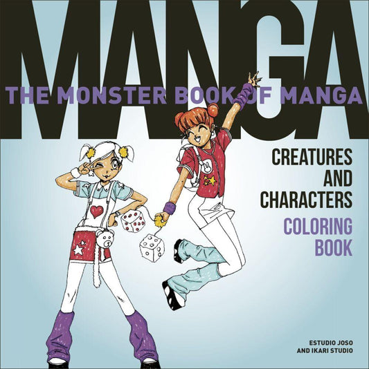 Buchcover: The Monster Book of Manga Creatures and Characters Coloring Book