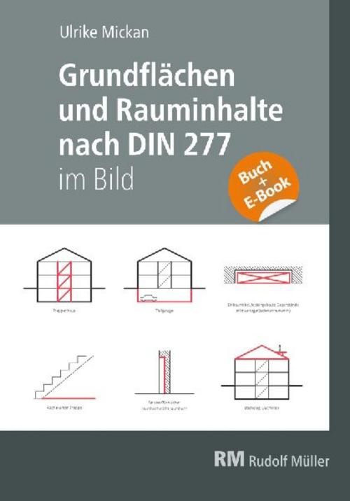 Buchcover: Grundflächen und Rauminhalte nach DIN 277 im Bild - mit E-Book (PDF)