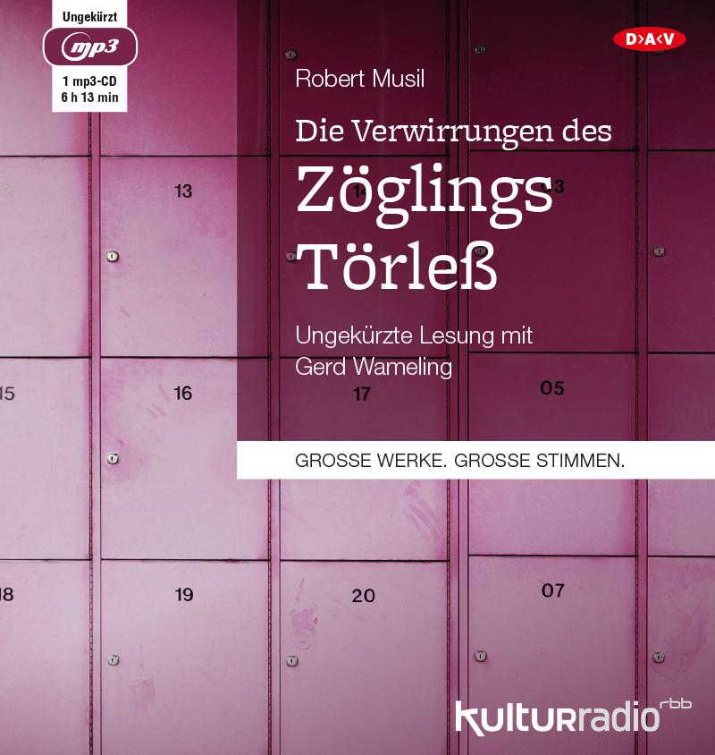 Die Verwirrungen des Zöglings Törleß,1 Audio-CD, 1 MP3