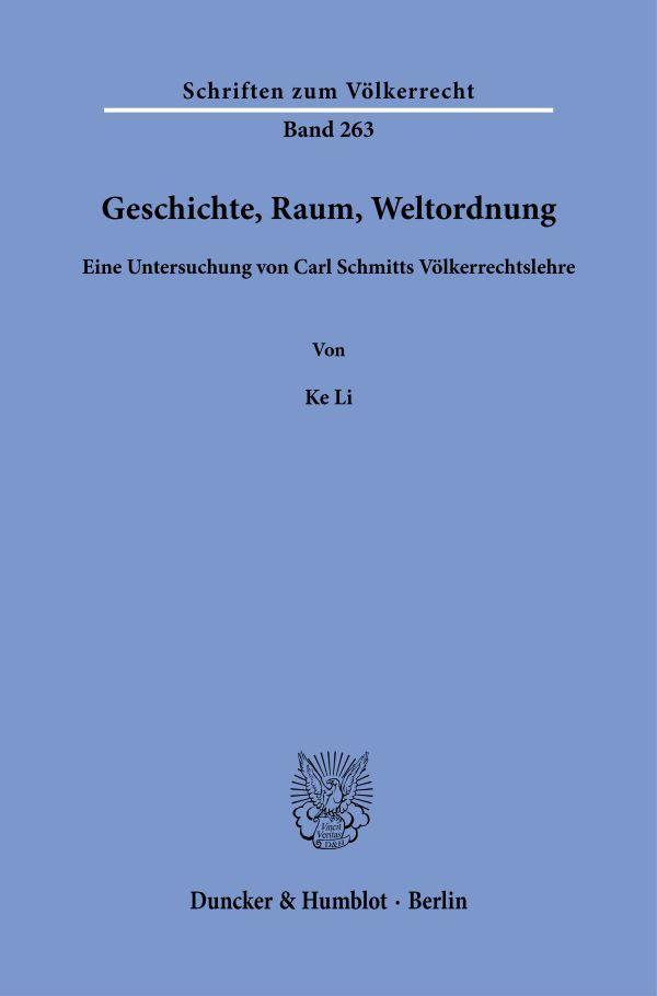 Geschichte, Raum, Weltordnung