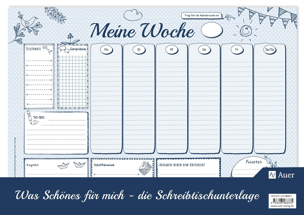 Buchcover: Was Schönes für mich - Schreibtischunterlage A3