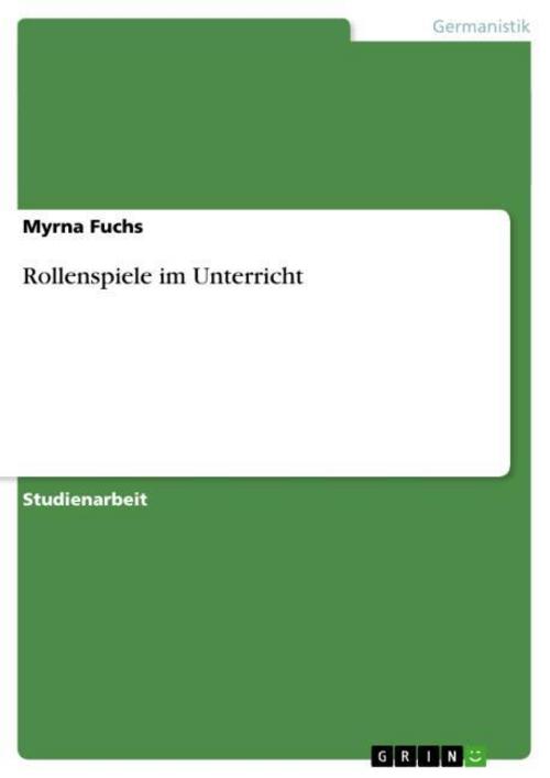 Rollenspiele im Unterricht