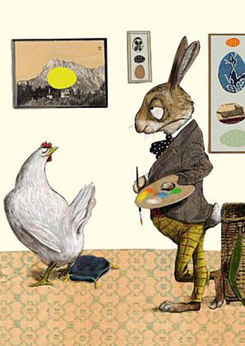 Buchcover: Osterhase, Postkarten
