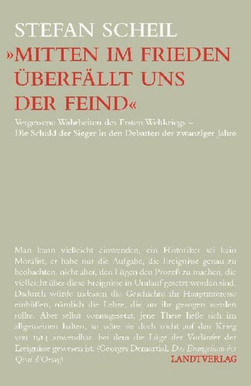 Buchcover: 'Mitten im Frieden überfällt uns der Feind'