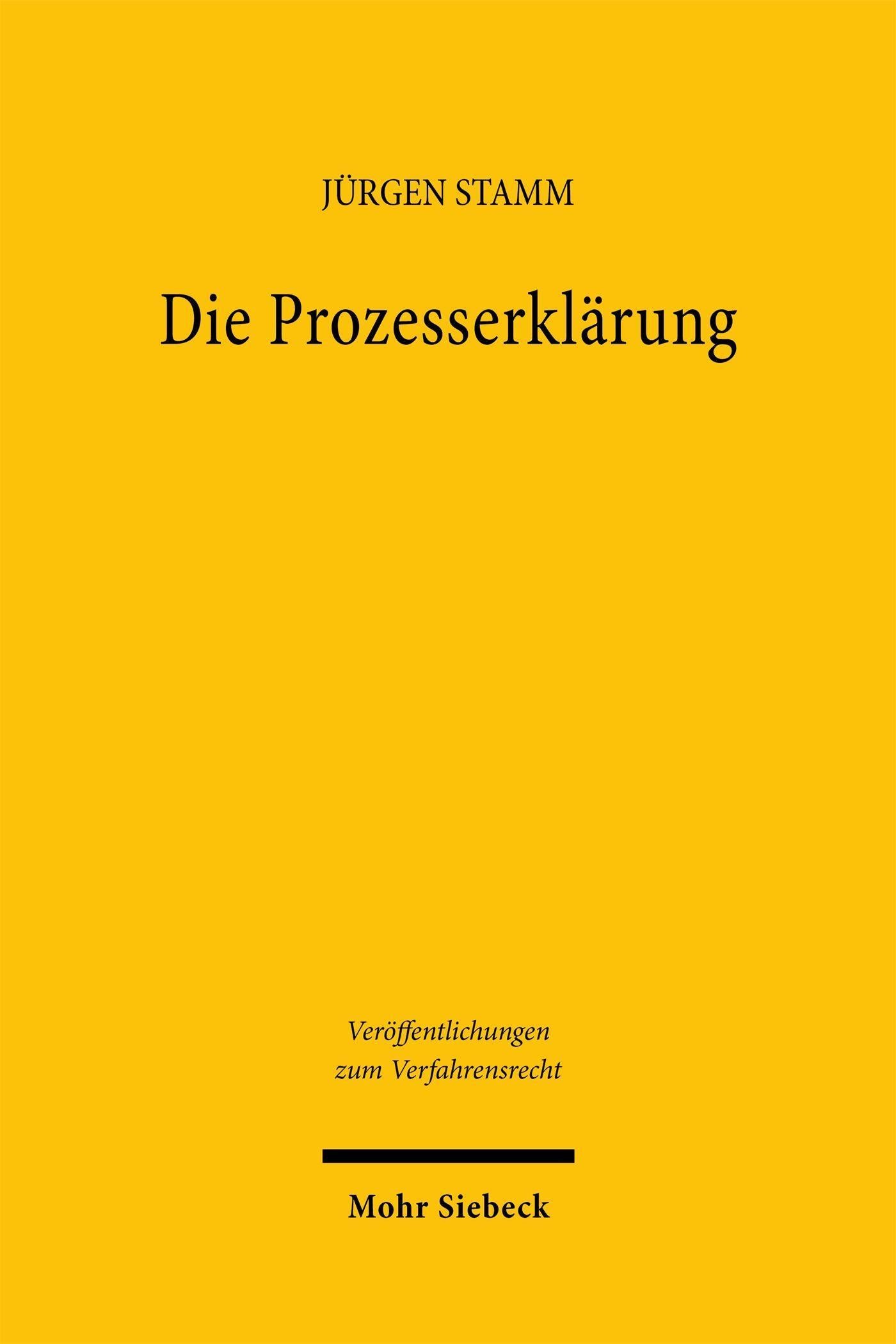 Die Prozesserklärung