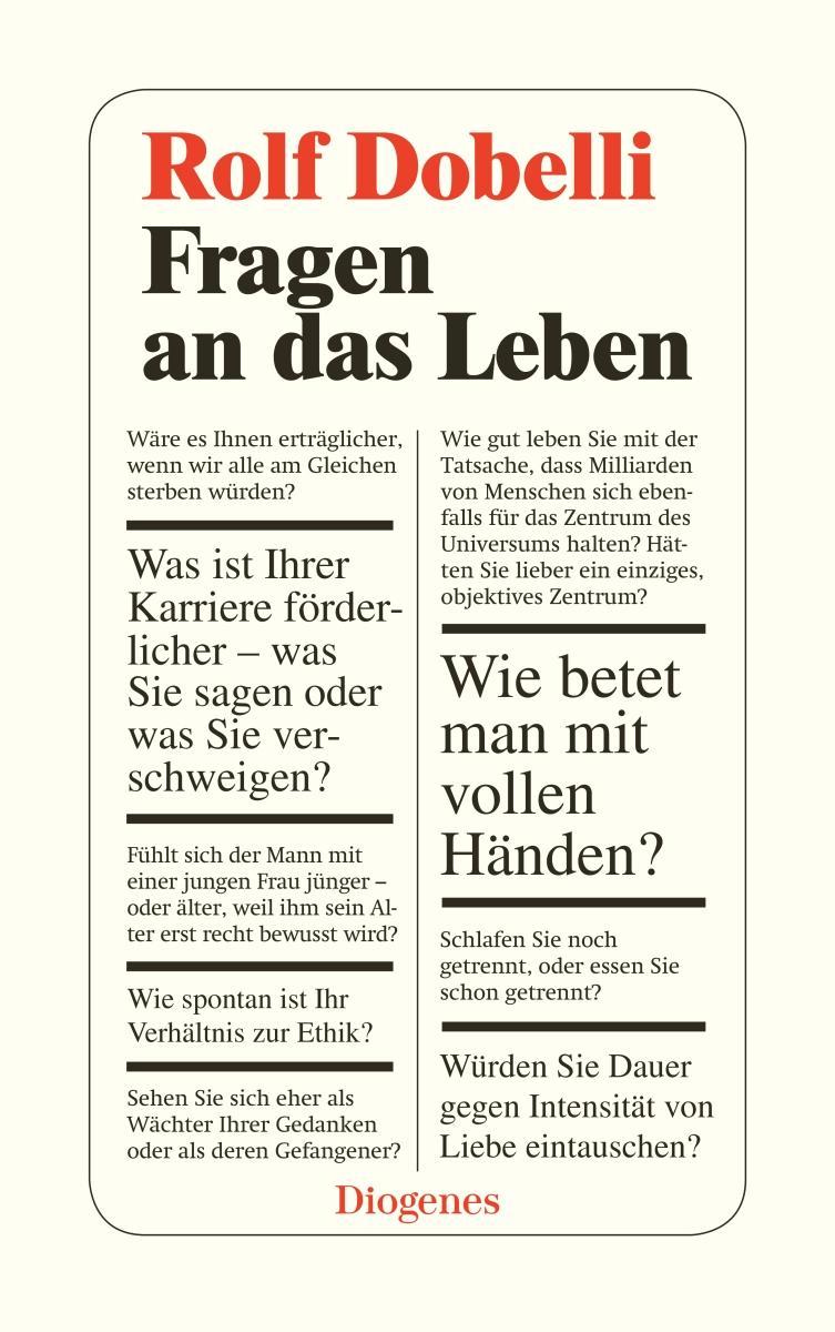 Buchcover: Fragen an das Leben