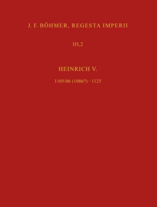 J. F. Böhmer, Regesta Imperii