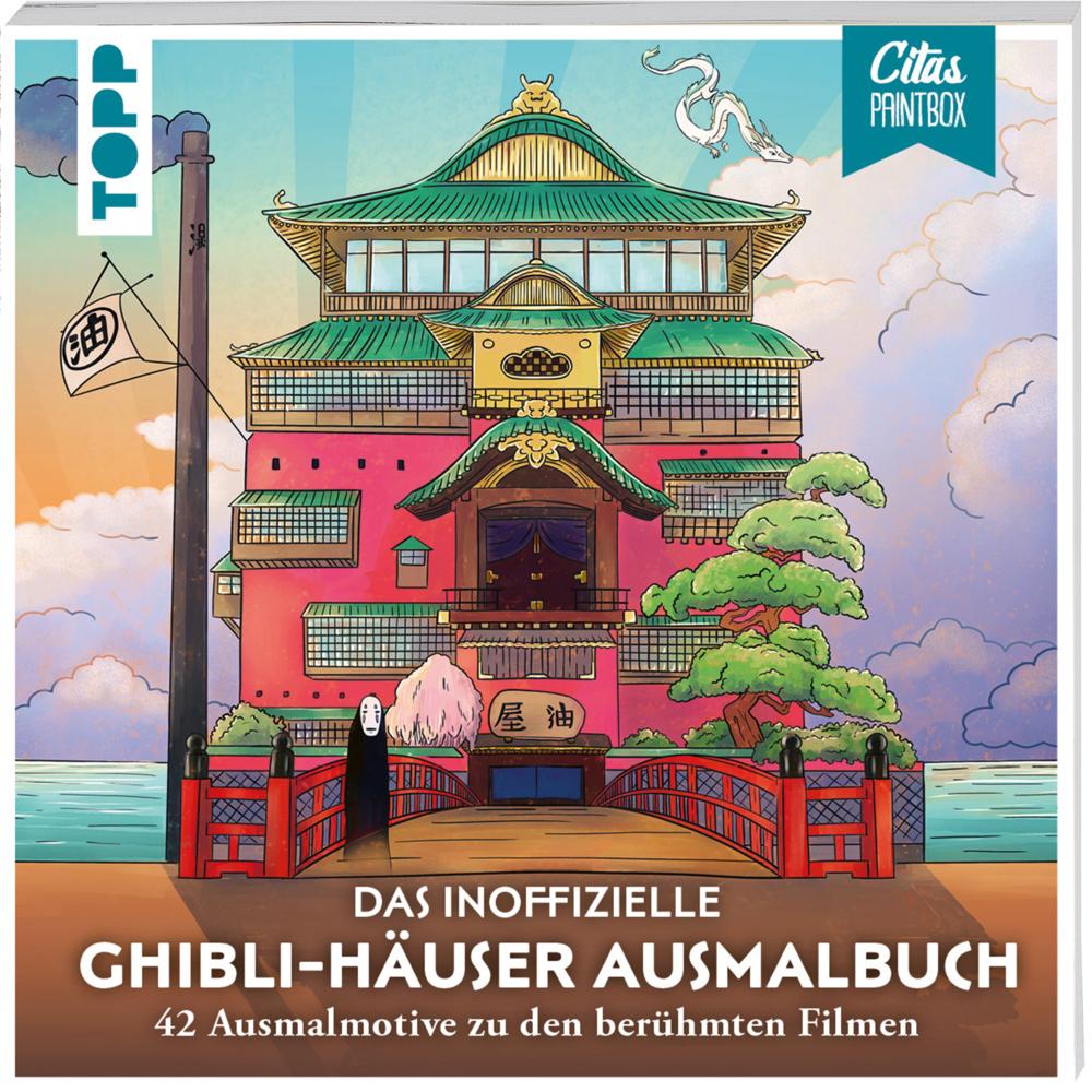 Buchcover: Das inoffizielle Ghibli-Häuser Ausmalbuch