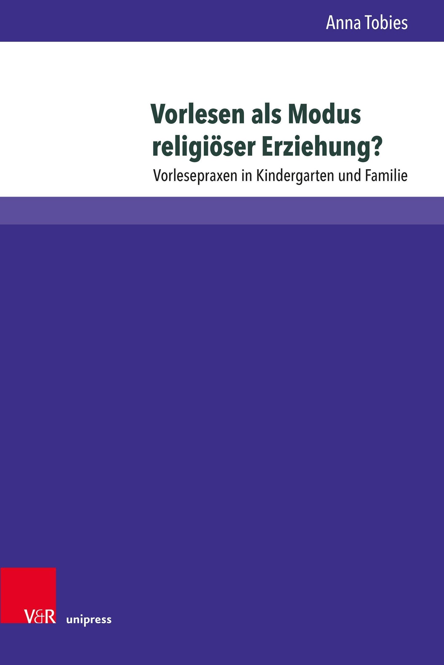 Vorlesen als Modus religiöser Erziehung?