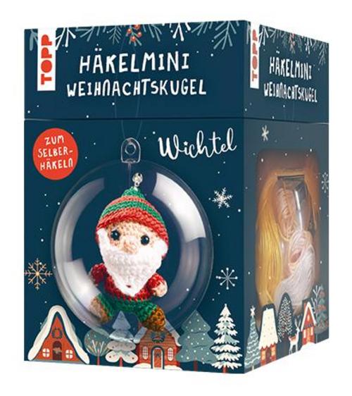 Buchcover: Häkelmini-Weihnachtskugel Häkelset Wichtel