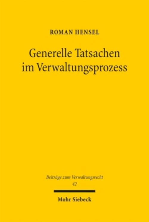Generelle Tatsachen im Verwaltungsprozess