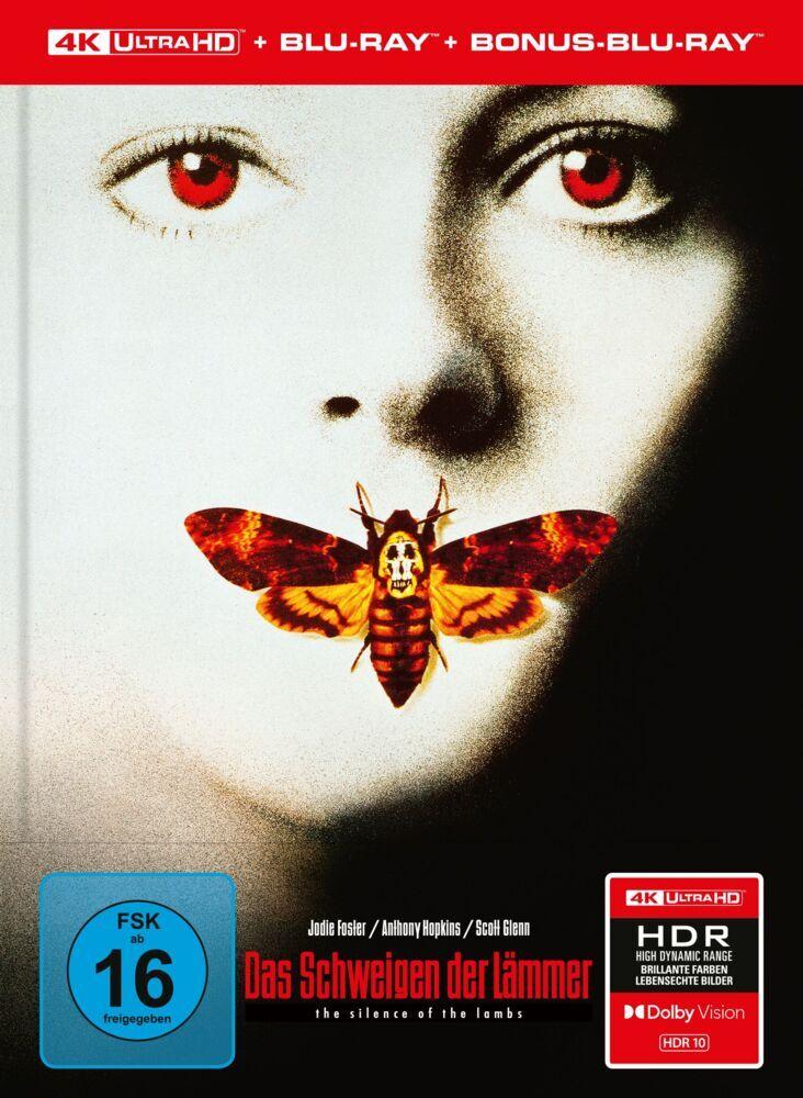 Das Schweigen der Lämmer (Cover A),3 Blu-ray (Limitiertes Mediabook - 4K Ultra HD + Blu-ray + Bonus-Blu-ray)