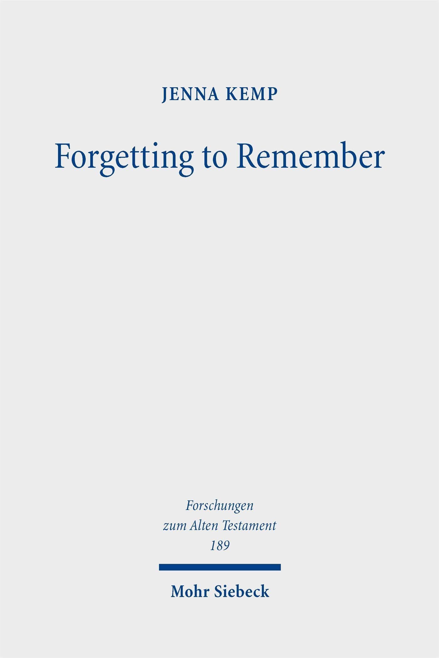 Forgetting to Remember