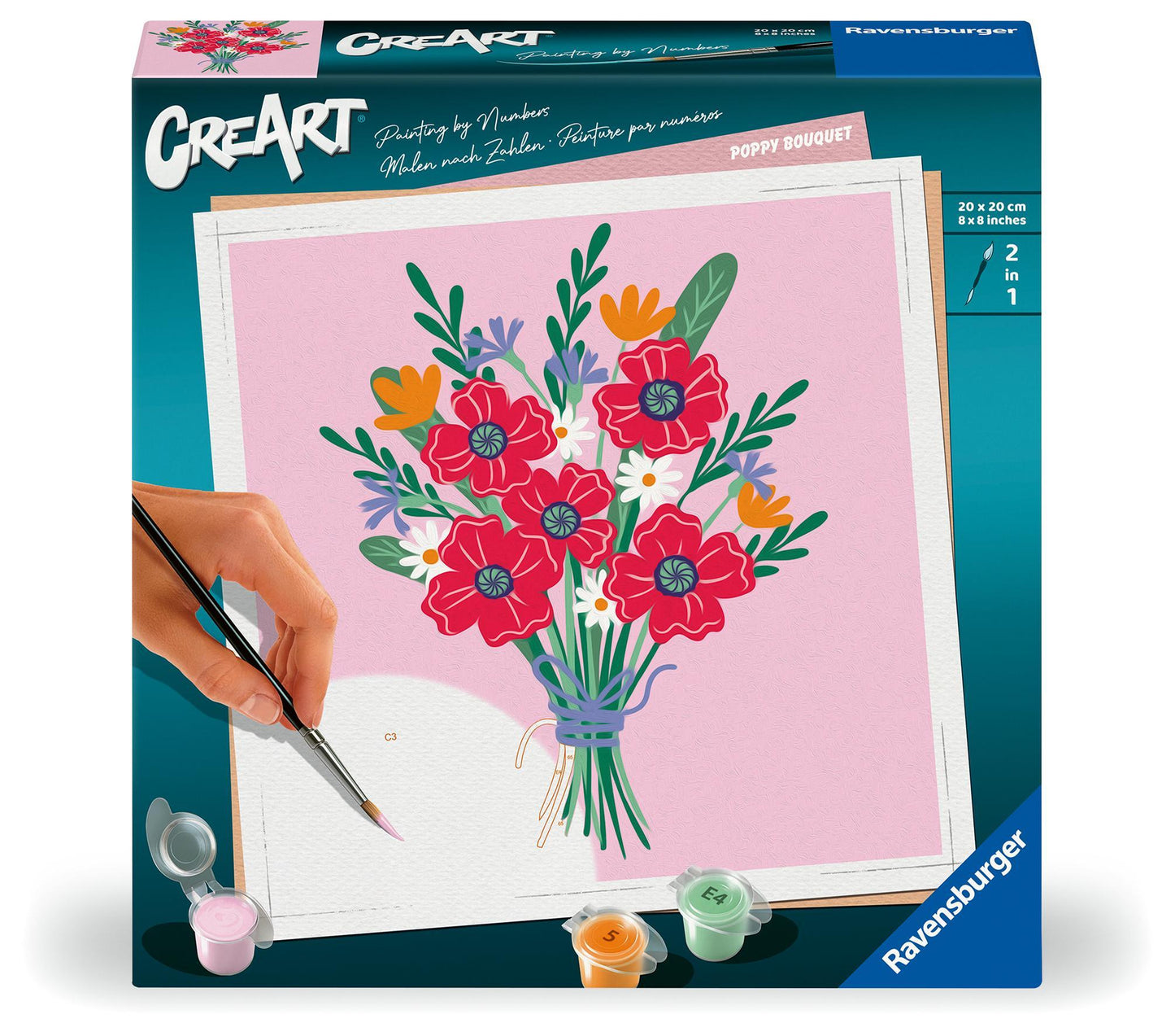 CreArt Adults Trend - Mohnblumenstrauß