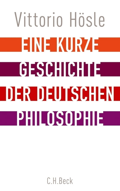 Buchcover: Eine kurze Geschichte der deutschen Philosophie