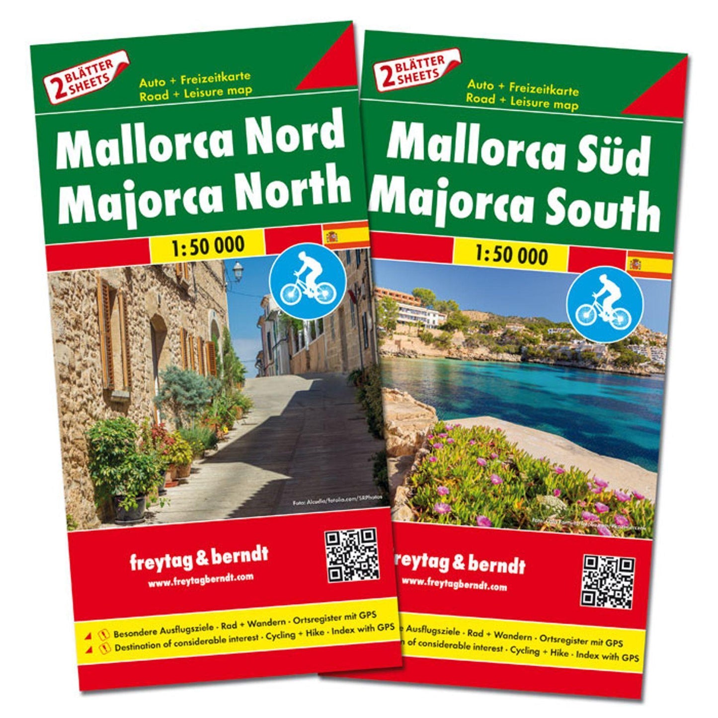 freytag & berndt Straßenkarte Mallorca Set Nord und Süd 1:50.000