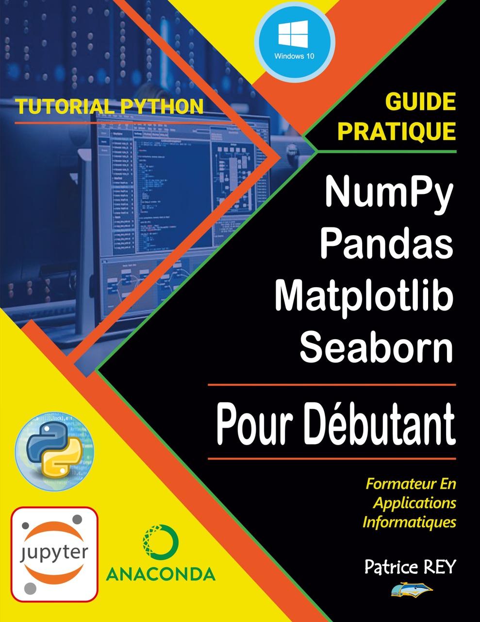 Buchcover: guide numpy pandas matplotlib seaborn