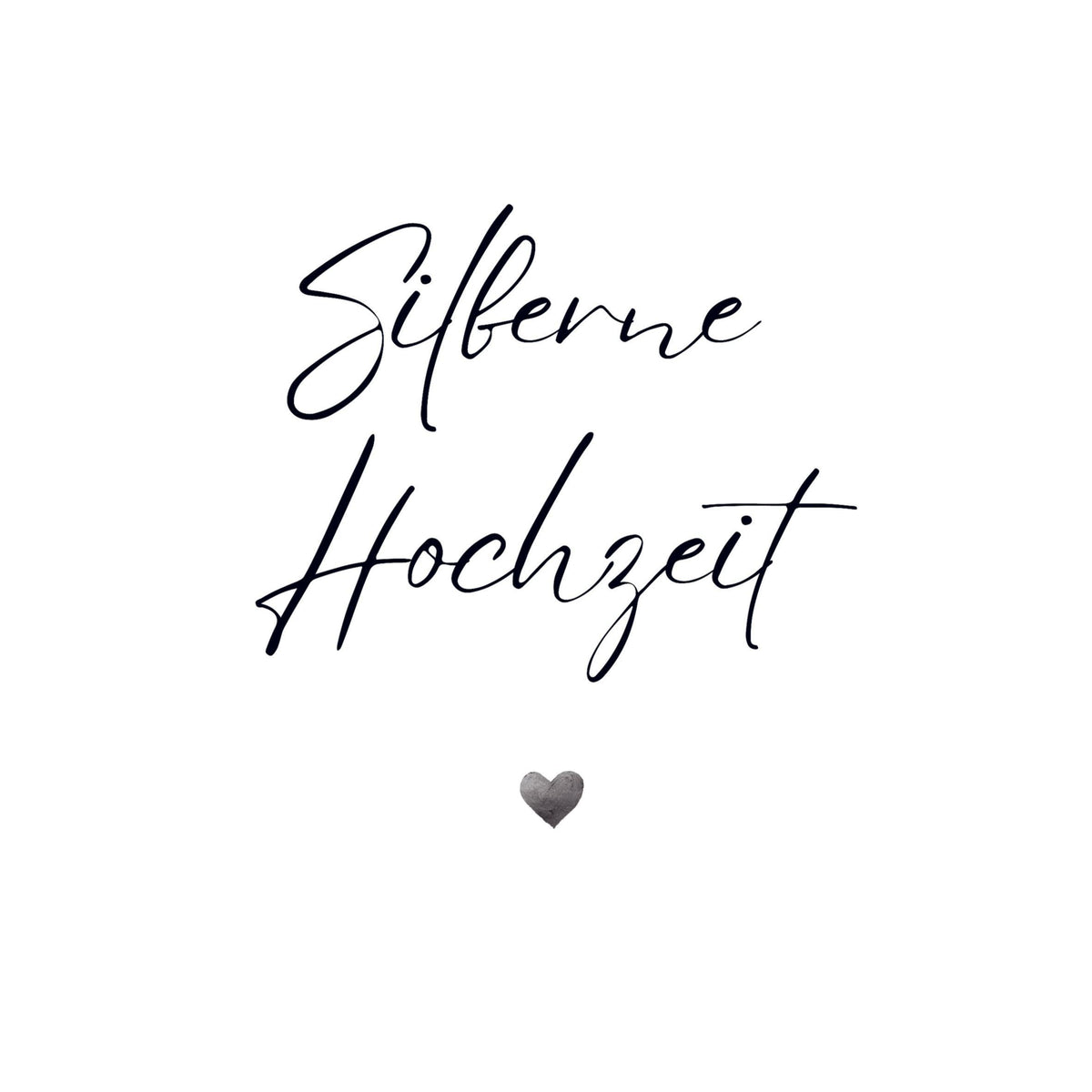Gästebuch \"Silberhochzeit\"- Premium Gästebuch Blanko