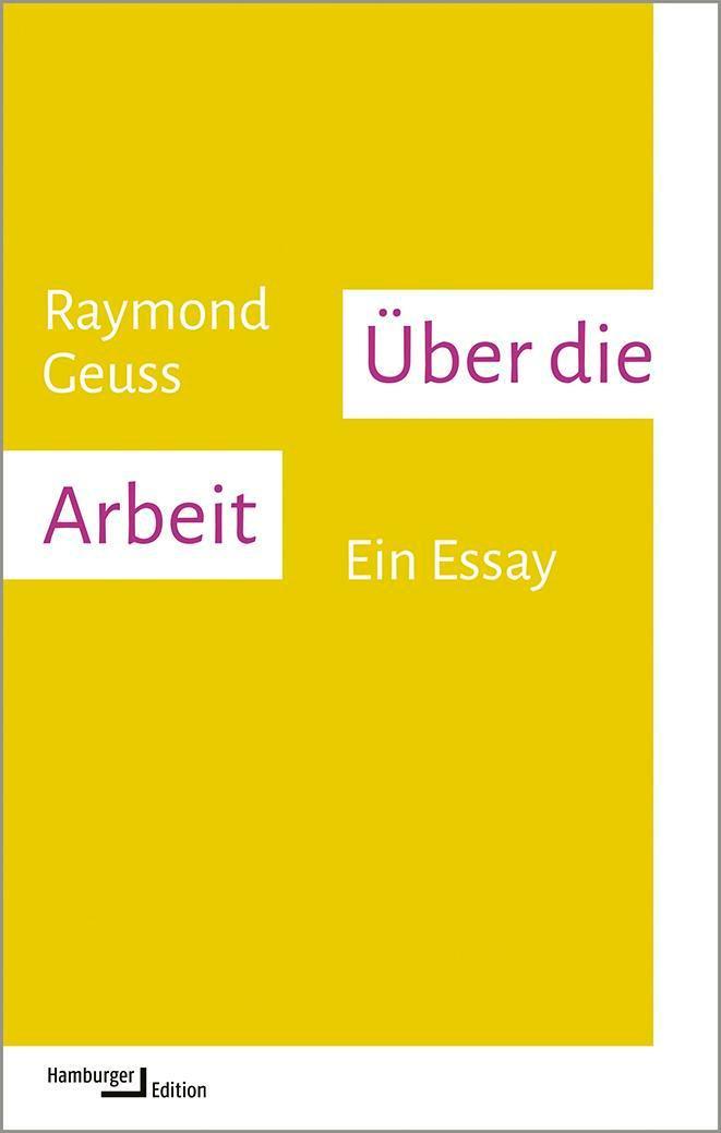 Buchcover: Über die Arbeit