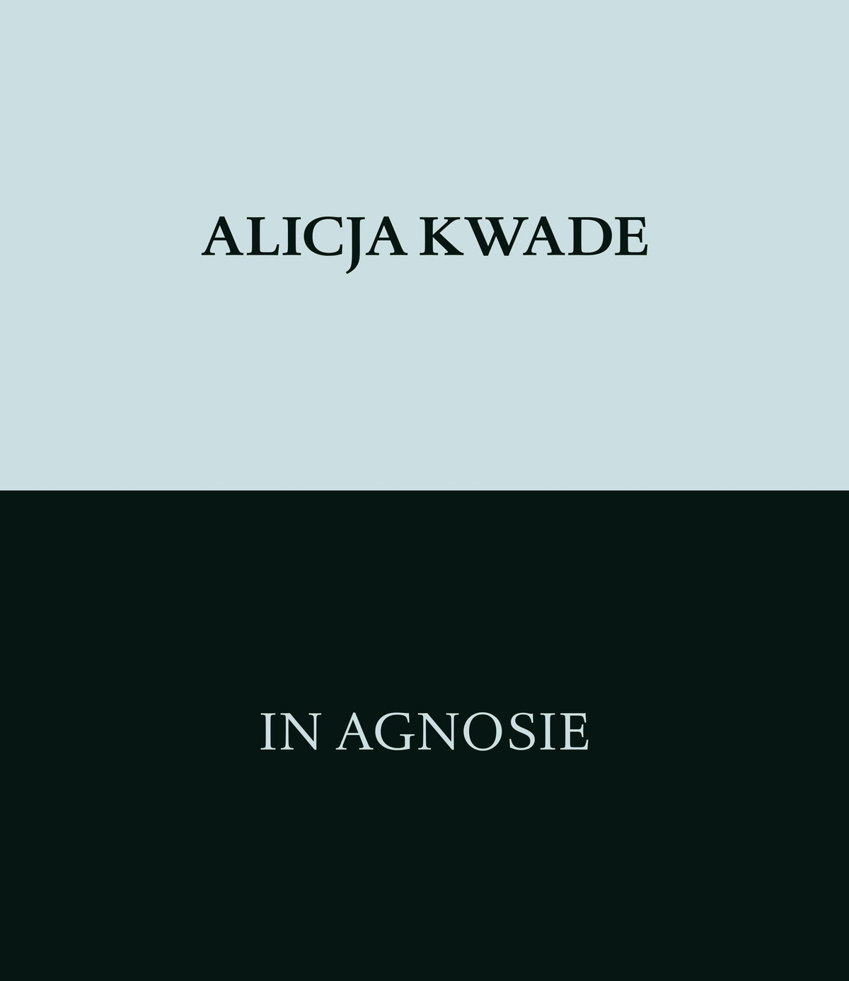 Buchcover: Alicja Kwade. In Agnosie
