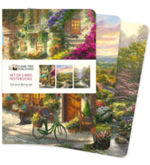Thomas Kinkade Set of 3 MIDI Notebooks