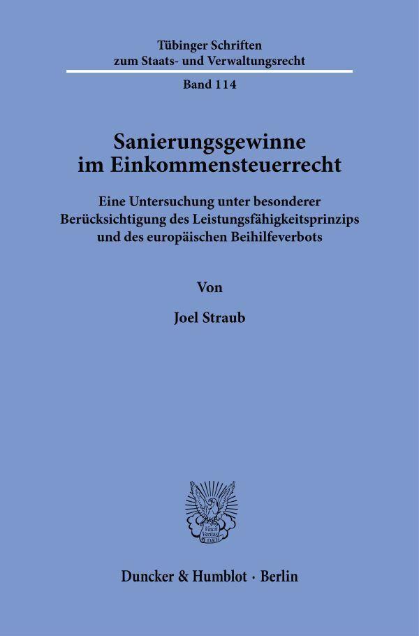 Sanierungsgewinne im Einkommensteuerrecht