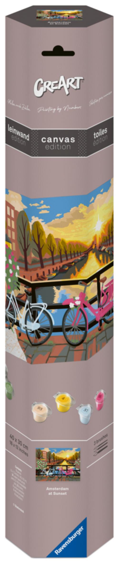 Buchcover: CreArt Canvas Leinwand - Amsterdam zum Sonnenuntergang