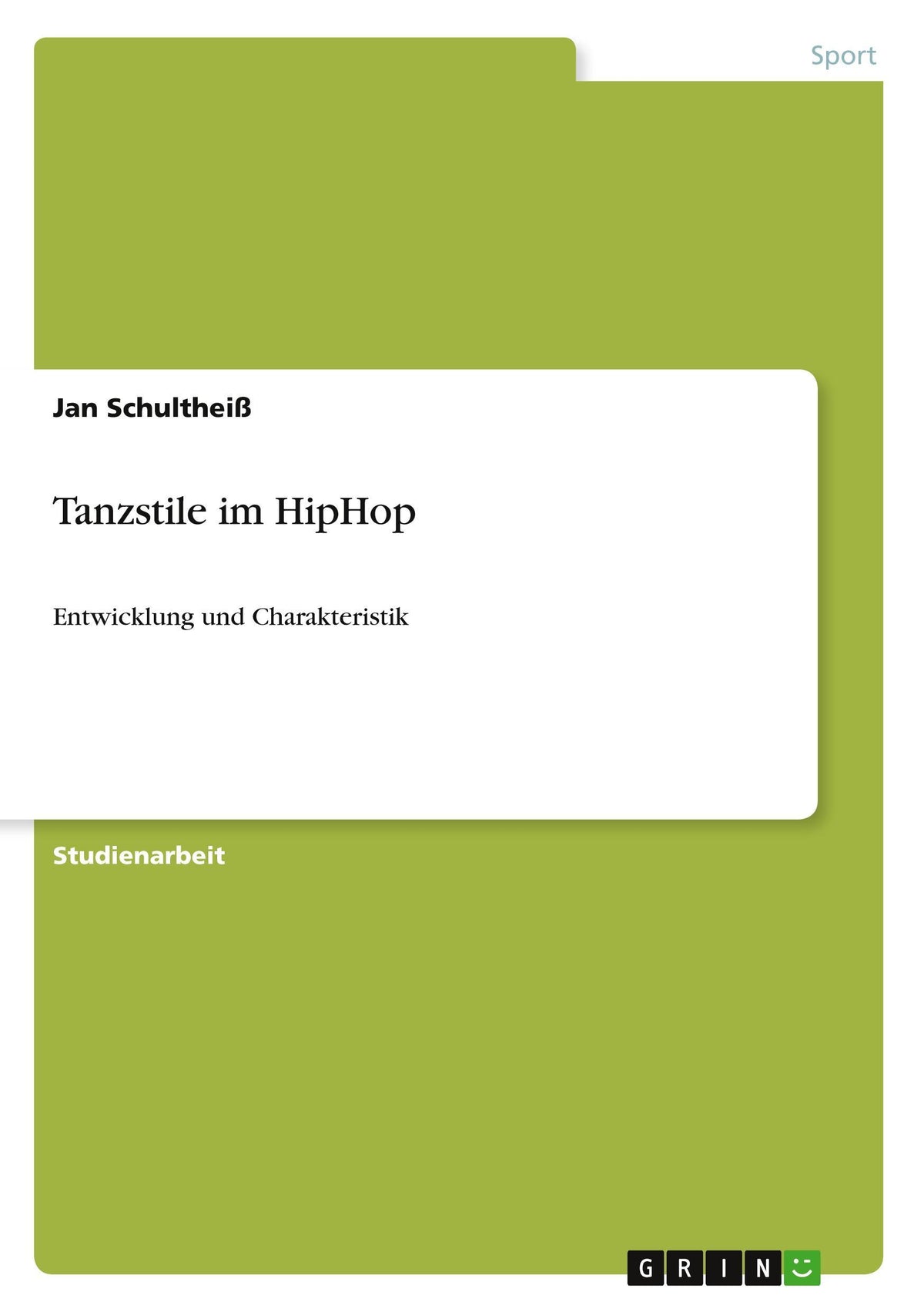 Tanzstile im HipHop