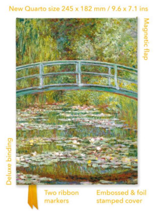 Buchcover: Claude Monet: Bridge Over a Pond of Water Lilies (Foiled Quarto Journal)