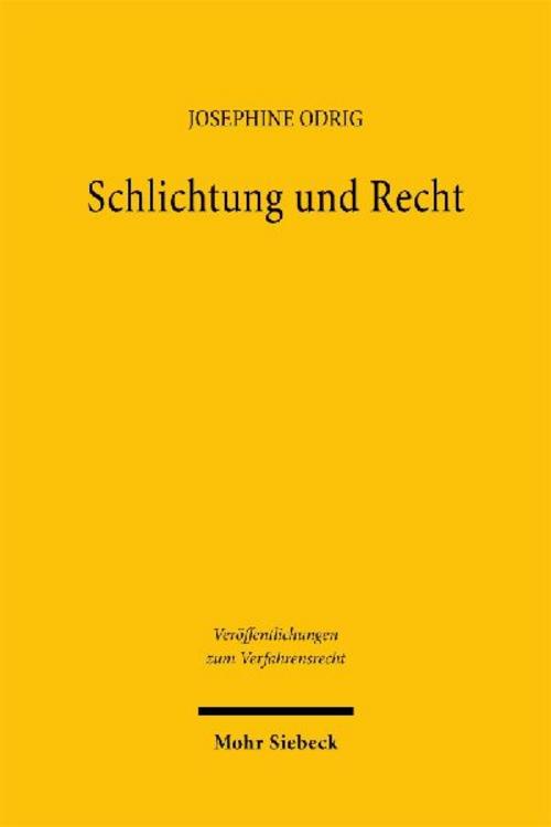 Schlichtung und Recht
