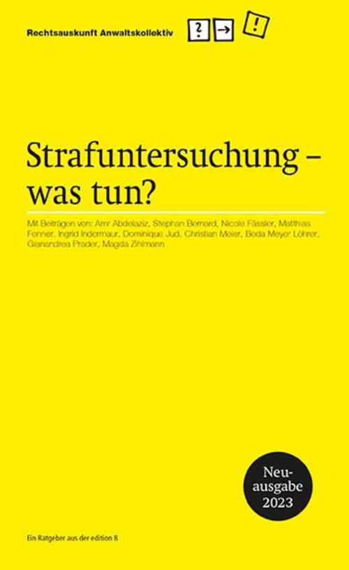 Buchcover: Strafuntersuchung ­ was tun?