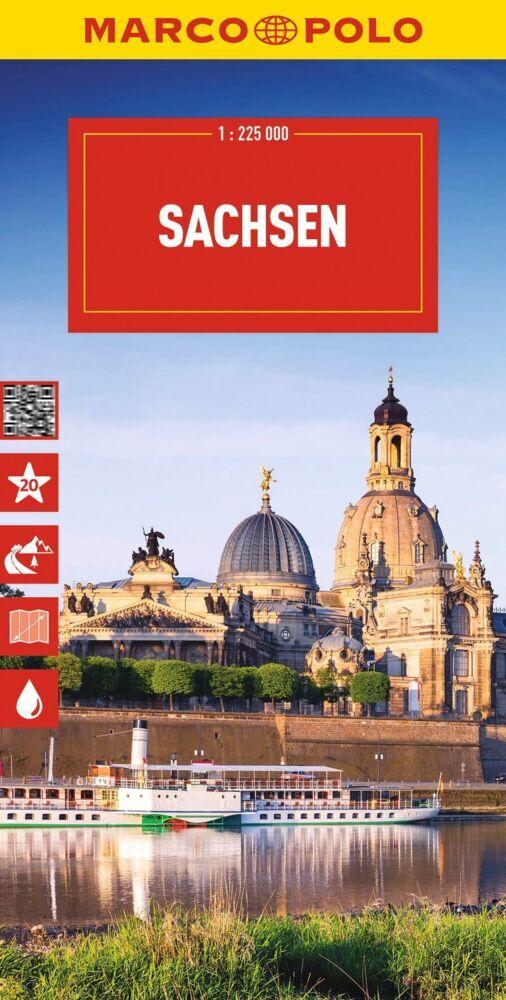 MARCO POLO Reisekarte Deutschland 09 Sachsen 1:225.000