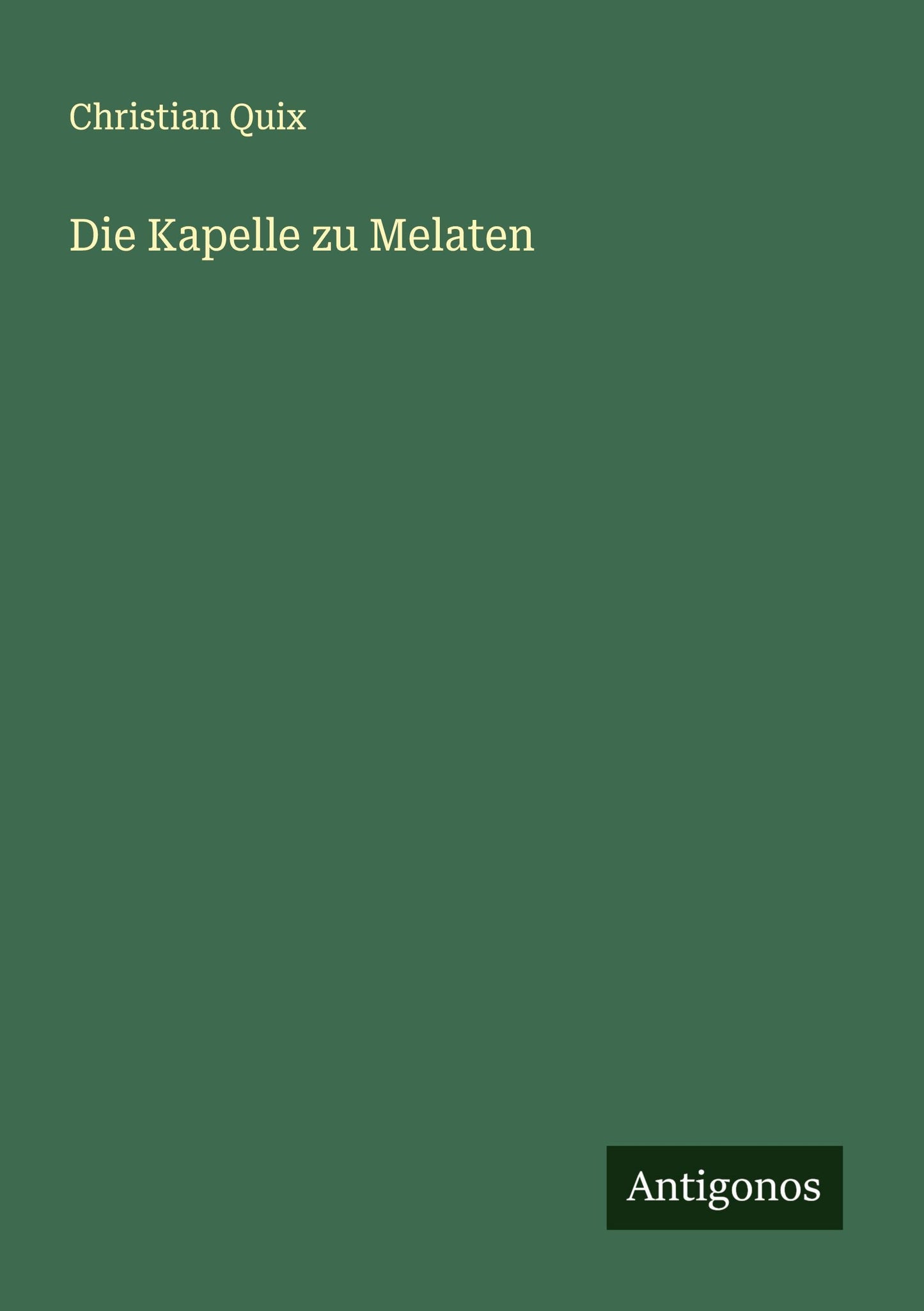 Die Kapelle zu Melaten
