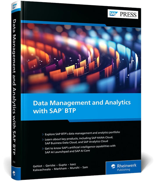 Buchcover: Data Management and Analytics with SAP BTP