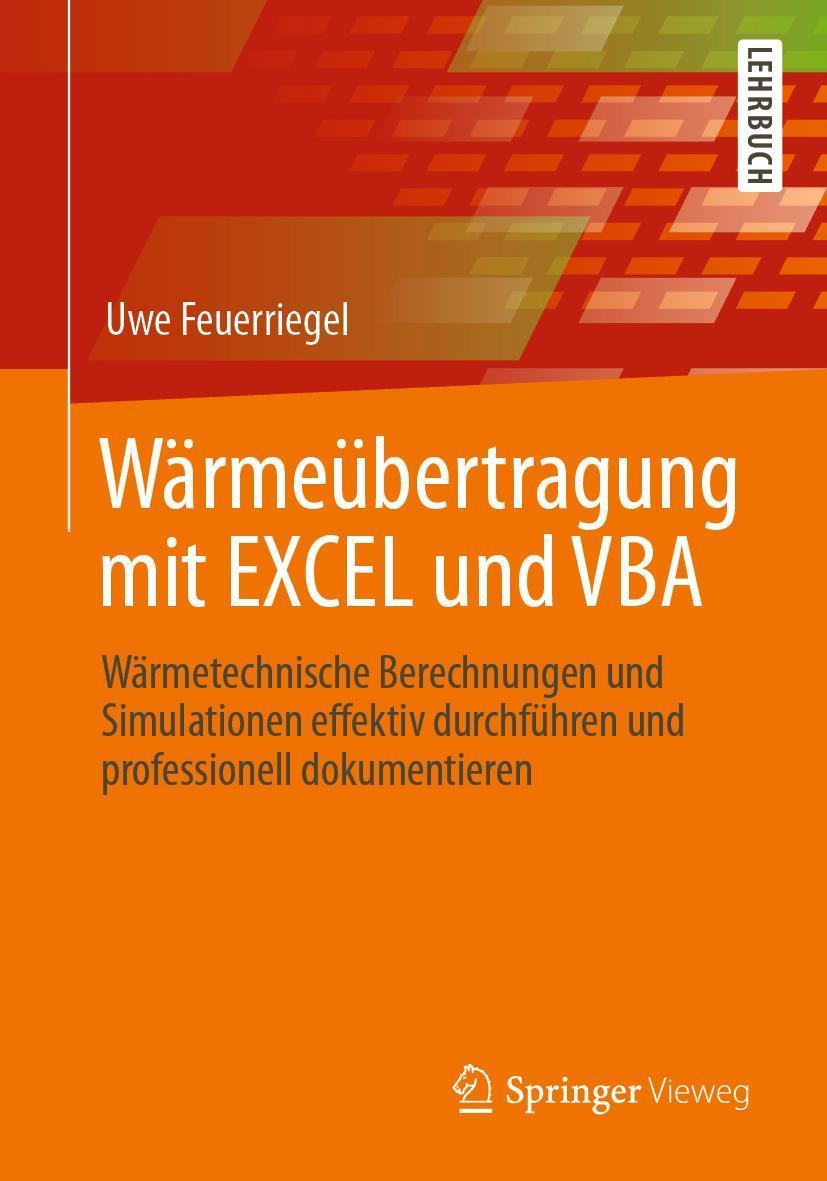 Buchcover: Wärmeübertragung mit EXCEL und VBA