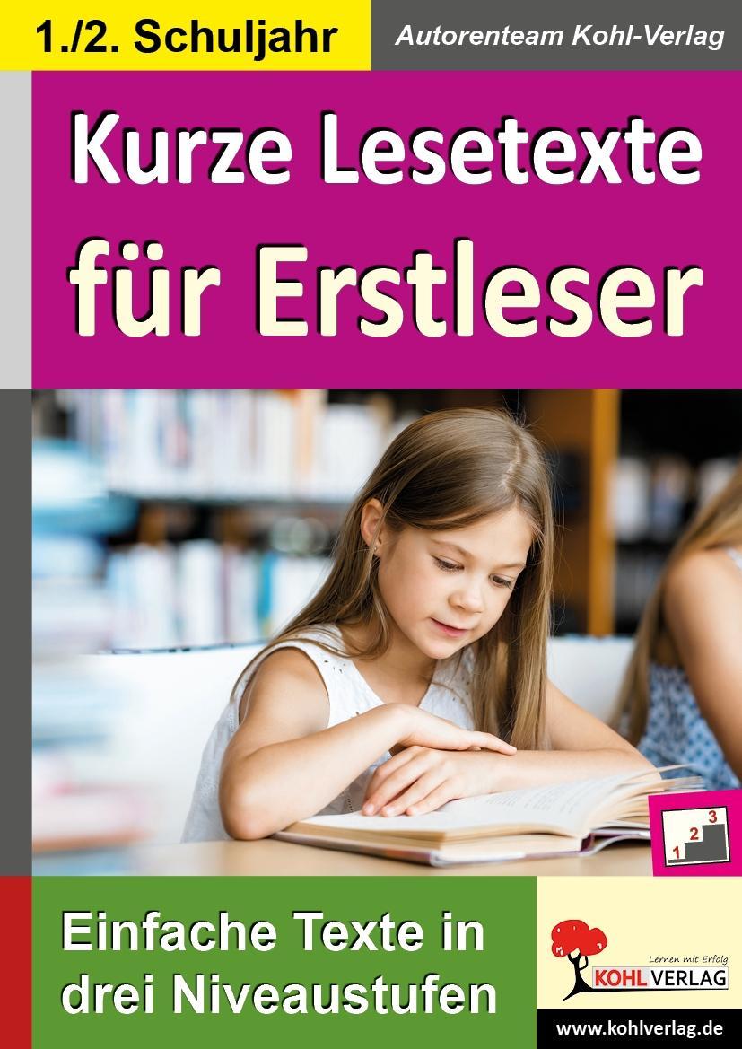 Kurze Lesetexte für Erstleser