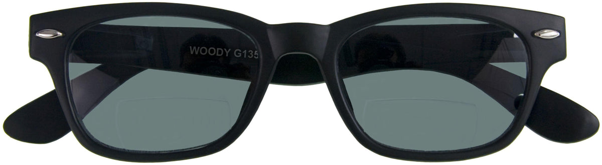 Lesebrille WOODY SUN-BI, schwarz, +2.50 dpt mit Etui