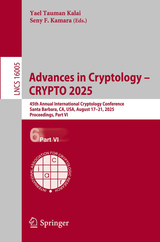Buchcover: Advances in Cryptology - CRYPTO 2025