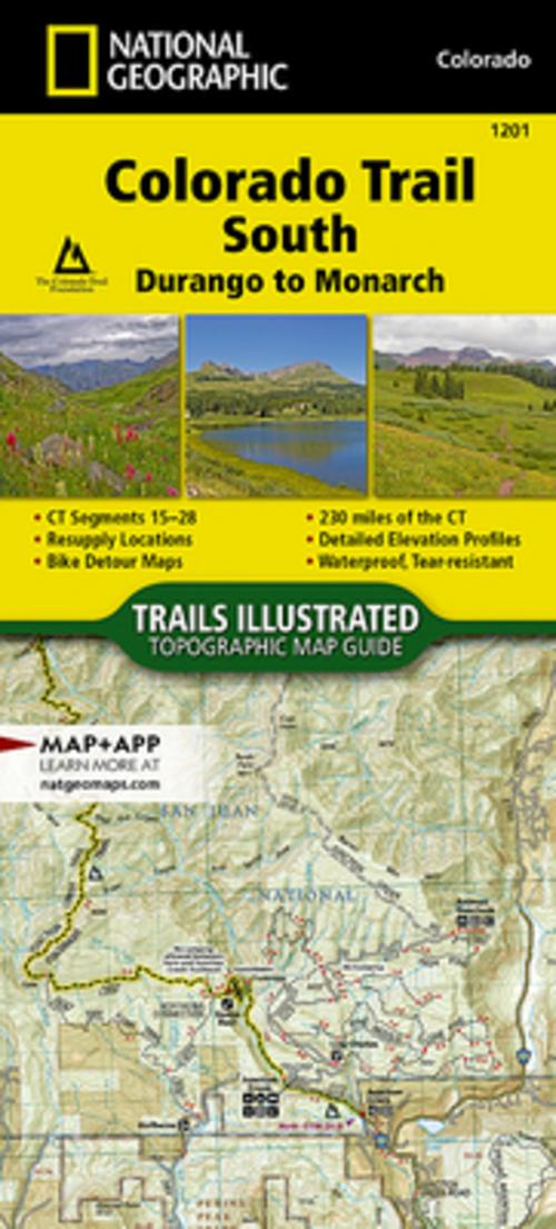 Colorado Trail South, Durango to Monarch Map