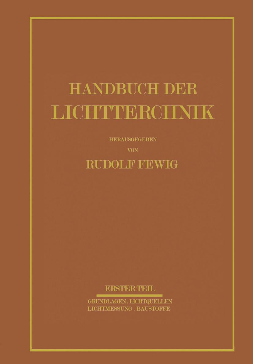 Buchcover: Handbuch der Lichttechnik