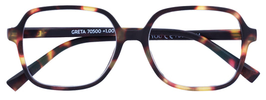 Lesebrille GRETA, havanna, +2.50 dpt mit Etui