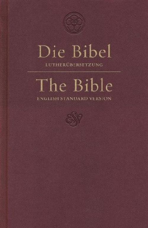 ESV German/English Parallel Bible (Luther/ESV, Dark Red)