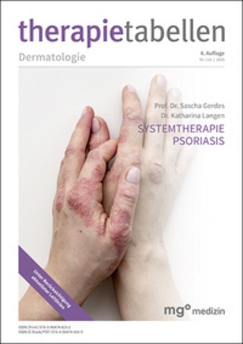 Buchcover: therapietabellen Psoriasis (4. Auflage)