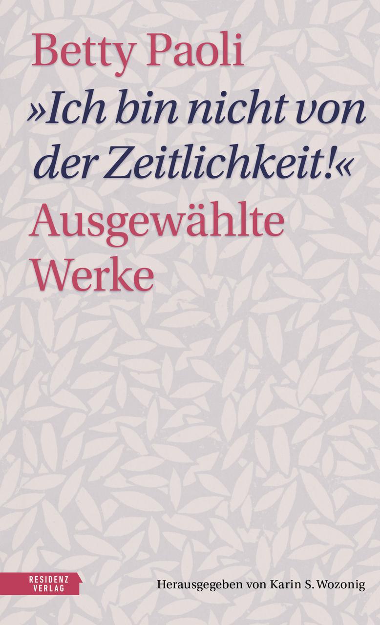 \"Ich bin nicht von der Zeitlichkeit\"