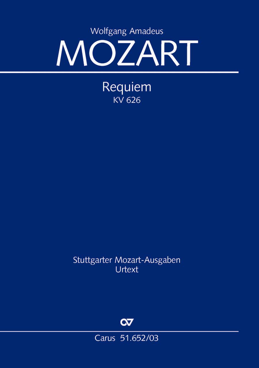 Buchcover: Mozart: Requiem KV 626 (Klavierauszug)
