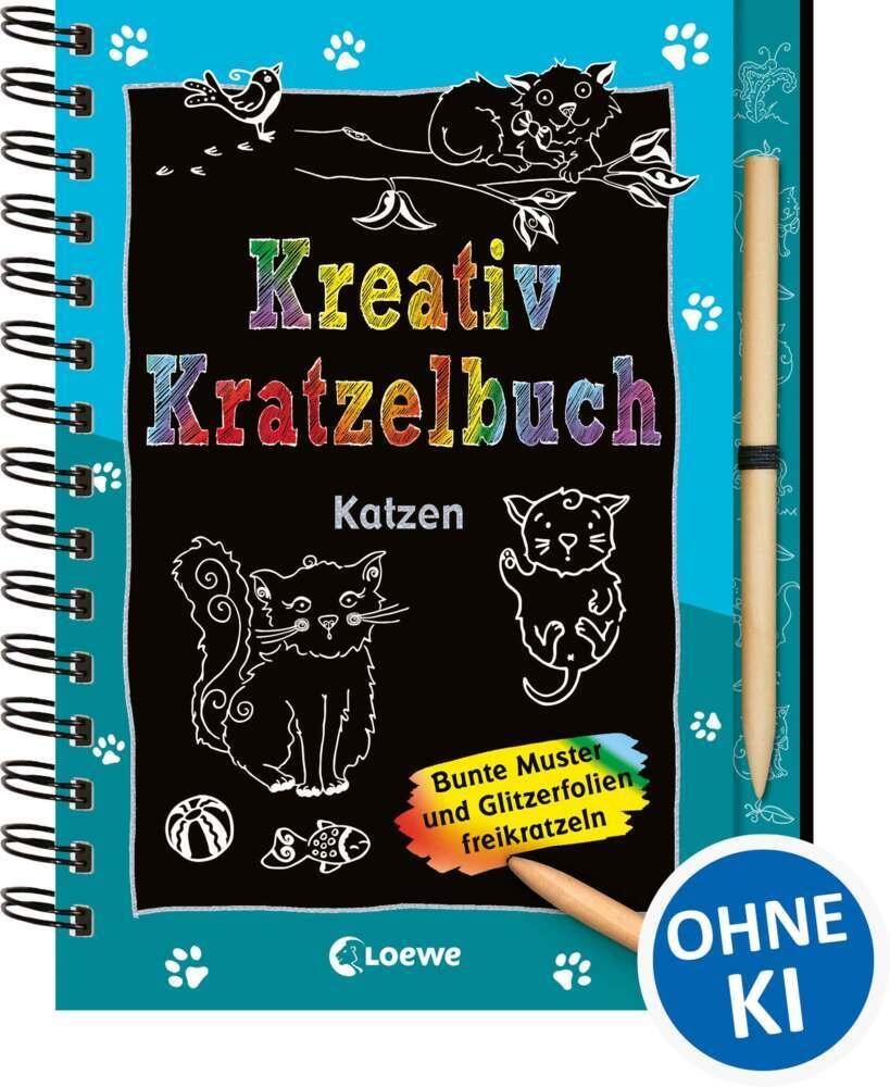 Kreativ-Kratzelbuch: Katzen
